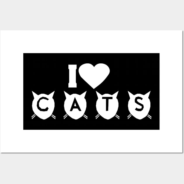 I love cats Wall Art by American VIP